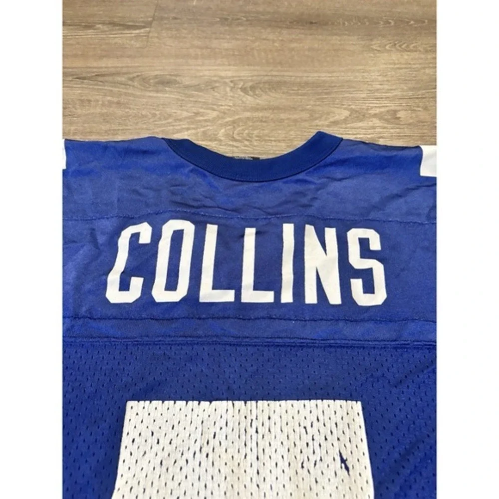 Vintage Nike Kerry Collins #5‎ New York Giants Jersey Men's XXL Blue NFL Team